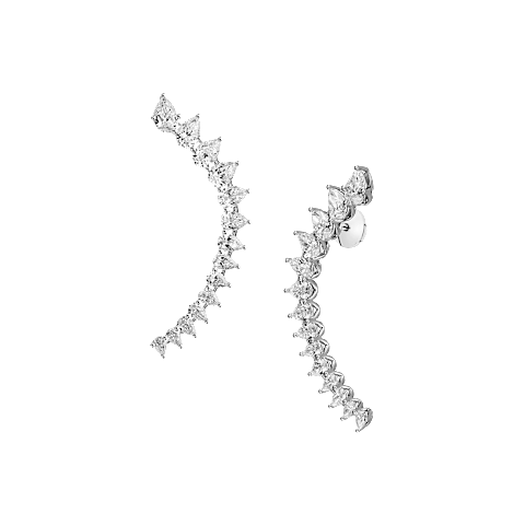 تكبير {0}Chopard - ألماس أقراط لور دو ديامون 83A072-1001 عرض أمامي و3/4