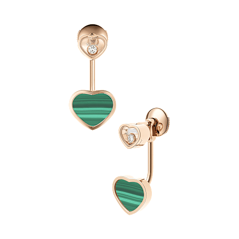 Enlarge {0}Chopard - Earrings Happy Hearts 83A082-5102 front & 3/4 view