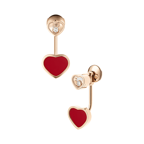 EnlargeChopard - Diamond Earrings Happy Hearts 83A082-5801 front & 3/4 view