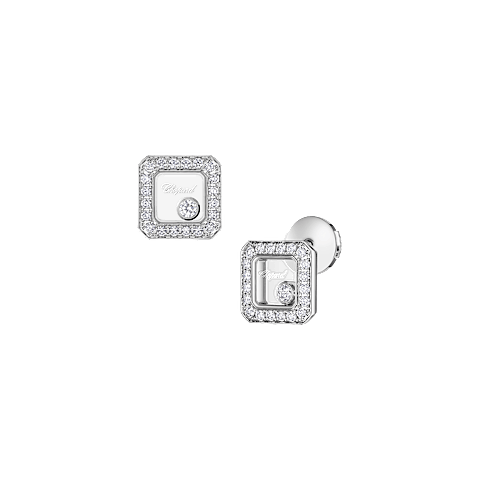 تكبير {0}Chopard - ألماس أقراط هابي دايموندز آيكونز 83A114-1201 عرض أمامي و3/4