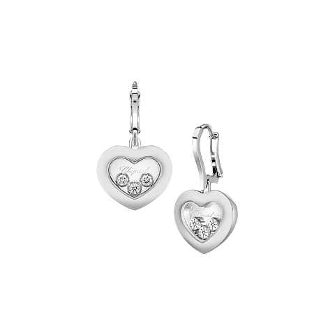 EnlargeChopard - Diamond Earrings Happy Diamonds Icons 83A611-1301 front & 3/4 view