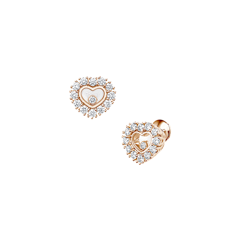 تكبير {0}Chopard - ألماس أقراط هابي دايموندز آيكونز جوايري 83A616-5001 عرض أمامي و3/4