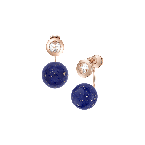 放大 {0}Chopard - 钻石 耳环 Happy Diamonds Planet 83A619-5501 正面及3/4视图