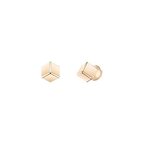 Enlarge {0}Chopard - Earrings Ice Cube Be Cube 83A661-5001 front & 3/4 view