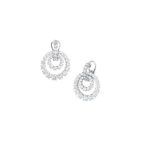 Ampliar {0}Chopard - pendientes de clip Diamantes L'Heure du Diamant 849059-1001 Vista frontal y 3/4