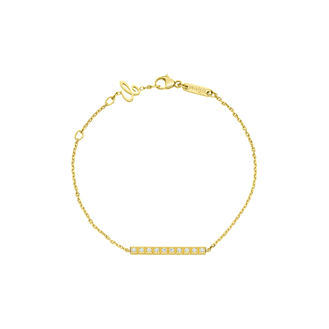 EnlargeChopard - Diamond Bracelet Ice Cube 857702-0003 fastened in a loop with the buckle view