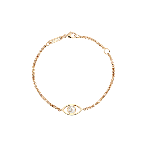 تكبير {0}Chopard - سوار هابي دايموندز غود لاك تشارمز 857863-5001 عرض مثبت في حلقة مع المشبك