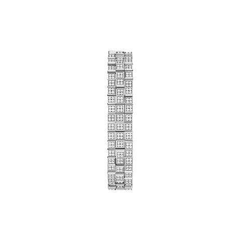 تكبير {0}Chopard - سوار ألماس آيس كيوب 858885-1001 عرض مثبت في حلقة مع المشبك