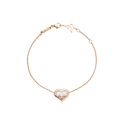 Ampliar {0}Chopard - Pulsera Diamantes Happy Diamonds Icons 85A611-5001 Vista abrochada en bucle con hebilla