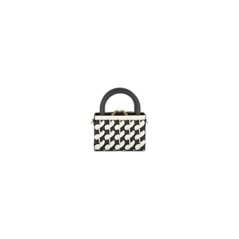 IngrandisciChopard Happy Hearts Pelle di vitello martellata Borsa da donna - veduta frontale