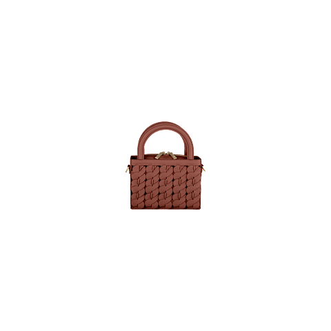 Ingrandisci {0}Chopard Happy Hearts Pelle di vitello martellata Borsa da donna - veduta frontale