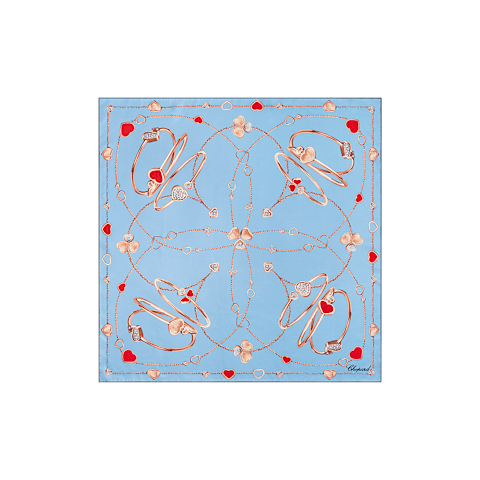 تكبير {0}أزرق فاتح - 90 &times; 90 سم وشاح عرض منبسط