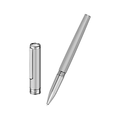 Enlarge {0}Chopard Silver-toned metal Classic rollerball pen open pen front view