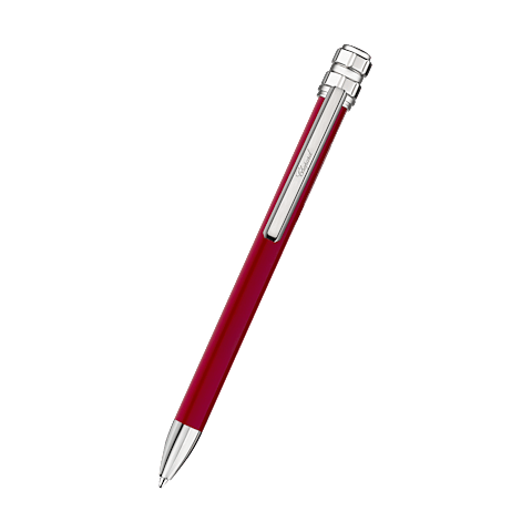 تكبير {0}Chopard طلاء لكر أحمر، معدن مطلي بلون فضي قلم الحبر الجاف آيس كيوب بيور front view