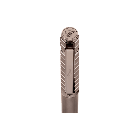 Enlarge Chopard brushed & polished bronze-toned metal Ice Cube Ballpoint pen   detail view