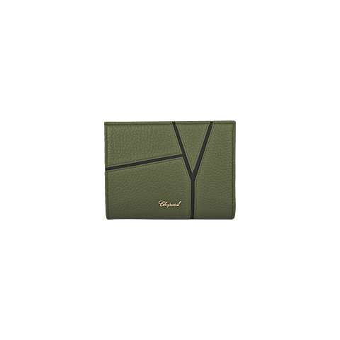 Enlarge {0}Chopard Diamond collection Grained Calfskin Small leather goods for women - front view