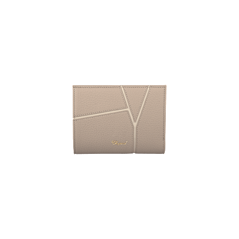 Enlarge {0}Chopard Diamond collection Grained Calfskin Small leather goods for women - front view