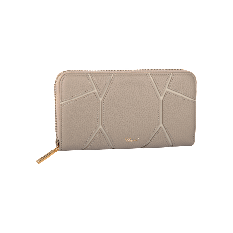 Enlarge {0}Chopard Diamond collection Grained Calfskin Small leather goods for women - front view