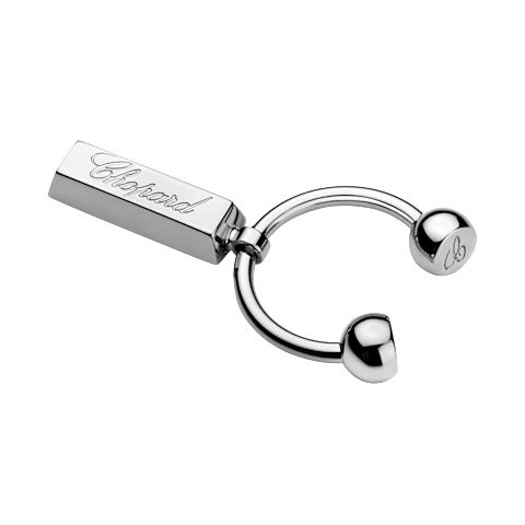 Enlarge {0}Chopard Palladium finish Lingot Chopard key holder front view