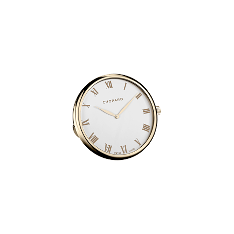 Agrandir {0}Chopard M&eacute;tal rose dor&eacute; Pendulette de table Classic vue avant