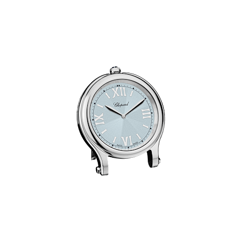 Enlarge {0}Chopard Silver-toned metal Happy Sport table clock front view
