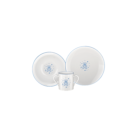 Enlarge {0}Chopard Porcelain HAPPY BEAR THREE-PIECE SET front view