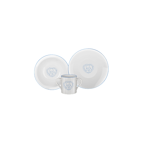 Enlarge {0}Chopard Porcelaine de Limoges ARTY THREE-PIECE SET front view
