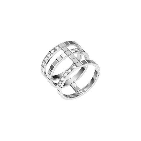 EnlargeChopard diamond Ring Ice Cube @827007-1010 3/4 view