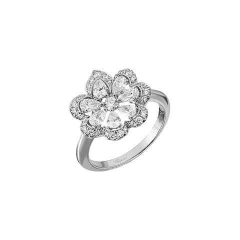 放大 {0}Chopard - 钻石 戒指 Precious Lace Mini-Frou-Frou @828347-1010 3/4视图