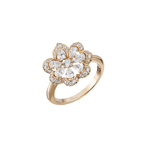 放大 {0}Chopard - 钻石 戒指 Precious Lace Mini-Frou-Frou @828347-5010 3/4视图