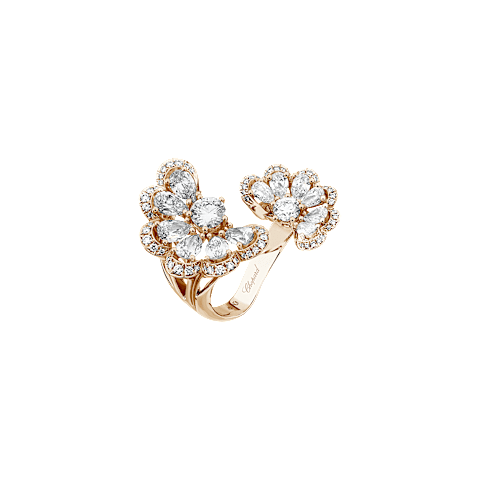EnlargeChopard diamond Ring Precious Lace Nuage @828351-5010 3/4 view