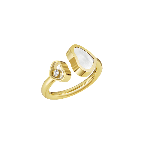 Enlarge {0}Chopard  Ring Happy Hearts @829482-0300 3/4 view