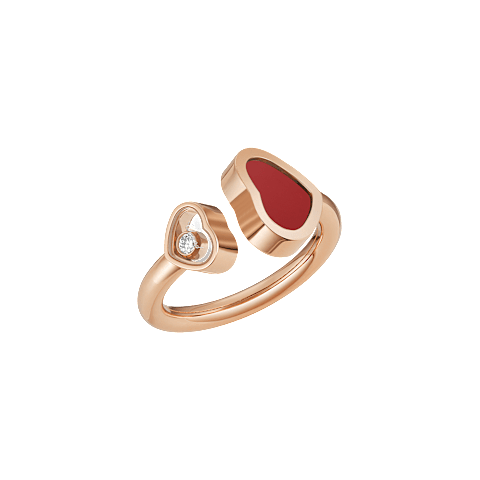 Enlarge {0}Chopard diamond Ring Happy Hearts @829482-5800 3/4 view