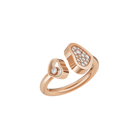 Enlarge {0}Chopard diamond Ring Happy Hearts @829482-5900 3/4 view