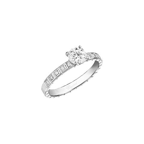 Enlarge {0}Chopard Diamond Ring Ice Cube @829766-9000 3/4 view