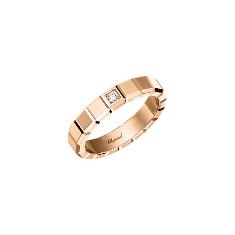 Agrandir {0}Chopard - Bague Diamant Ice Cube @829834-5069 Vue 3/4