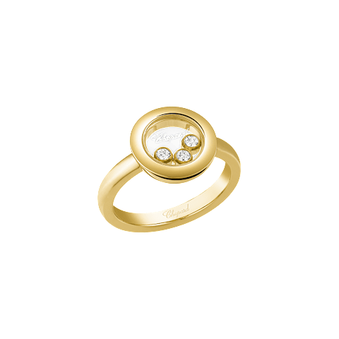 放大 {0}Chopard - 钻石 戒指 Happy Diamonds Icons @82A018-0000 3/4视图