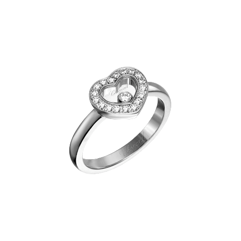 放大 {0}Chopard - 钻石 戒指 Happy Diamonds Icons @82A054-1200 3/4视图