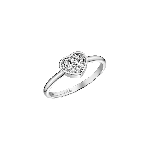 Ampliar {0}Chopard - Sortija Diamantes My Happy Hearts @82A086-1900 Vista 3/4