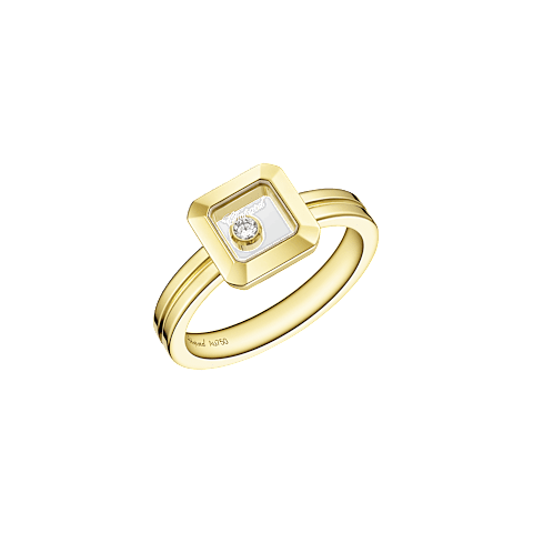 放大 {0}Chopard - 钻石 戒指 Happy Diamonds Icons @82A114-0000 3/4视图