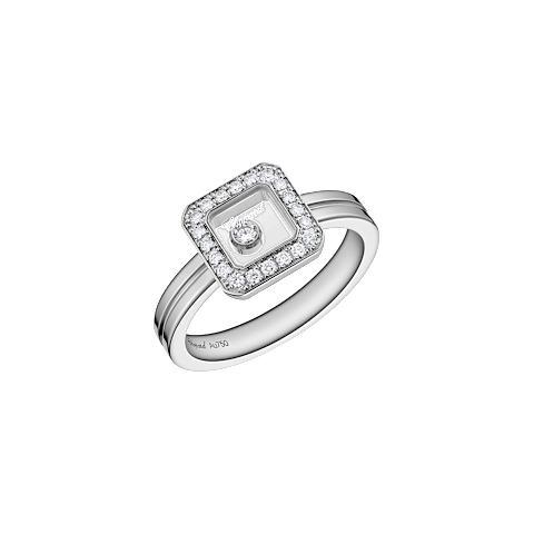放大 {0}Chopard - 钻石 戒指 Happy Diamonds Icons @82A114-1200 3/4视图
