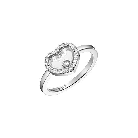 放大 Chopard - 戒指 Happy Diamonds Icons @82A192-1200 3/4视图