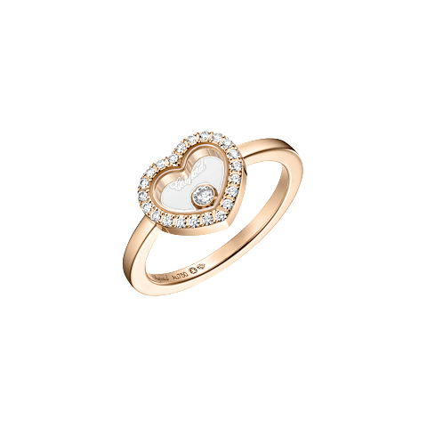 放大 Chopard - 戒指 Happy Diamonds Icons @82A192-5200 3/4视图