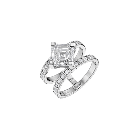 Vergr&ouml;&szlig;ern {0}Chopard - Ring Ice Cube  @82A599-1001 3/4-Ansicht