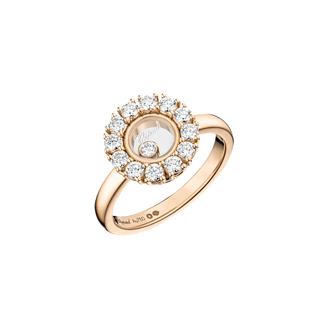 Enlarge {0}Chopard diamond Ring Happy Diamonds Icons Joaillerie @82A609-5000 3/4 view