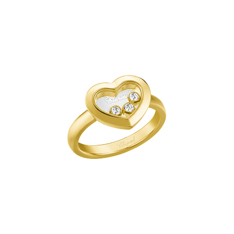 放大 {0}Chopard - 钻石 戒指 Happy Diamonds Icons @82A611-0000 3/4视图