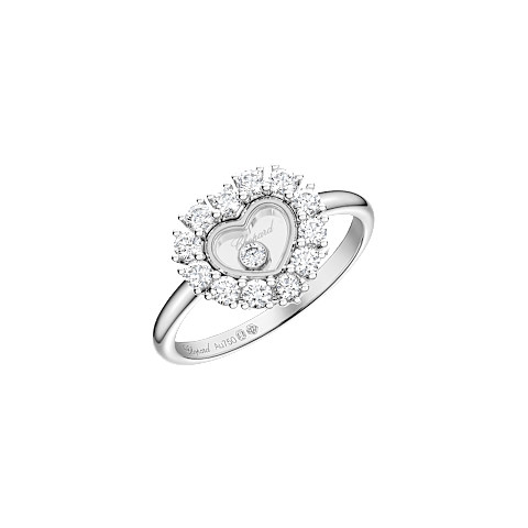 Ingrandisci {0}Chopard - Anello Diamanti Happy Diamonds Icons Joaillerie @82A616-1000 Vista 3/4