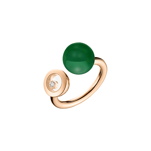Enlarge {0}Chopard diamond Ring Happy Diamonds Planet @82A619-5100 3/4 view