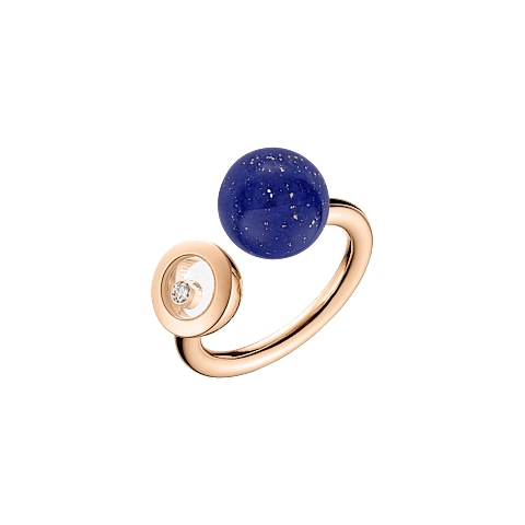 放大 {0}Chopard - 钻石 戒指 Happy Diamonds Planet @82A619-5500 3/4视图