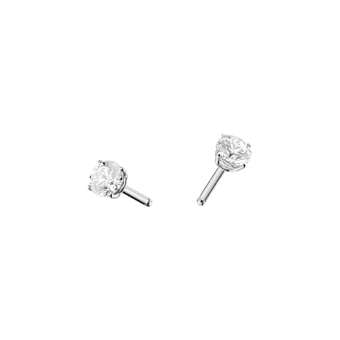 Enlarge {0}Chopard - Diamond Earrings Chopard For Ever Pair Of Earrings @839078-1000 front & 3/4 view